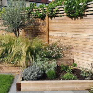 Canterbury Combi Slatted Fence Panels